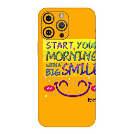 Morning Quote With Smiley Mobile Skin