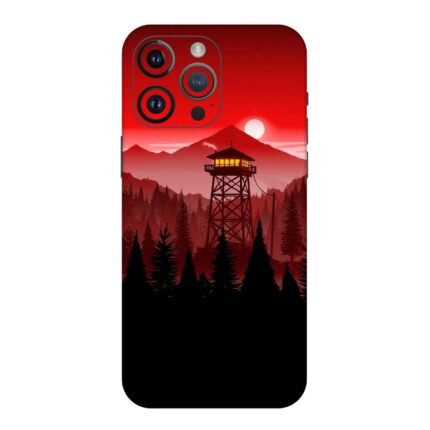 Beautiful Tree House Mountain Sun View Mobile Skin