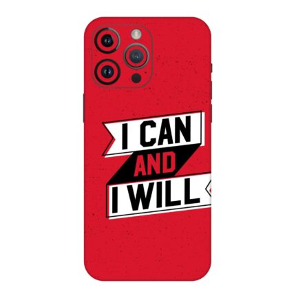 I Can And I Will Quote Print Mobile Skin
