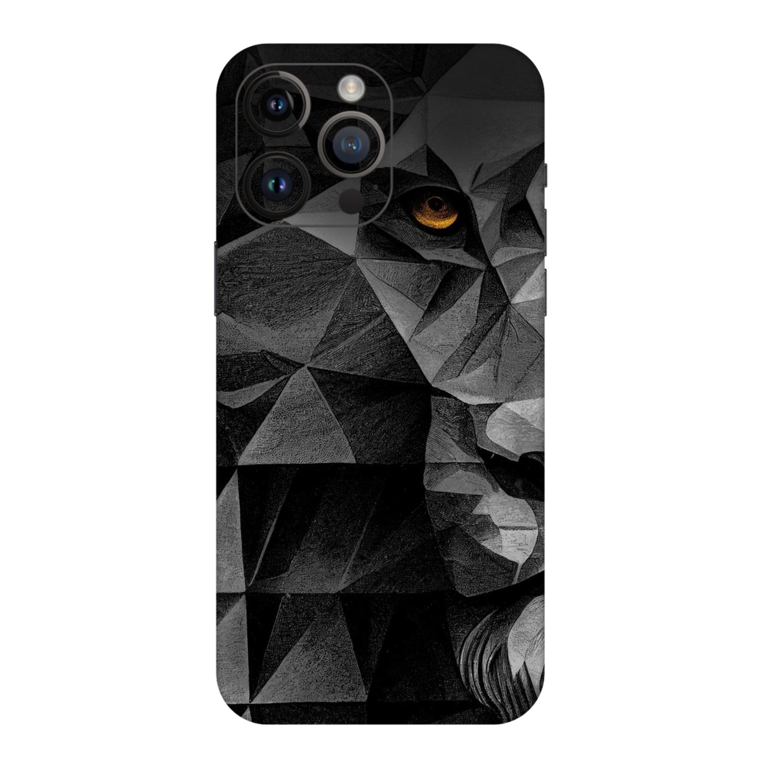 Horror Lion Face Art Mobile Skin Horror Lion Face Art Mobile Skin