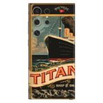 Vintage Poster Titanic Ship Mobile Skin