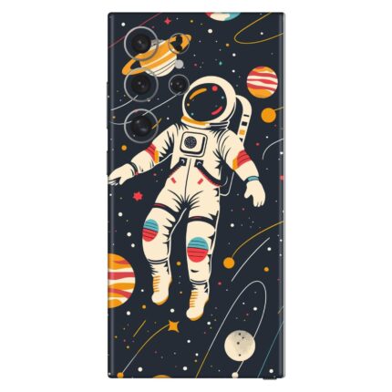 Astronaut In Solar Cartoon Mobile Skin