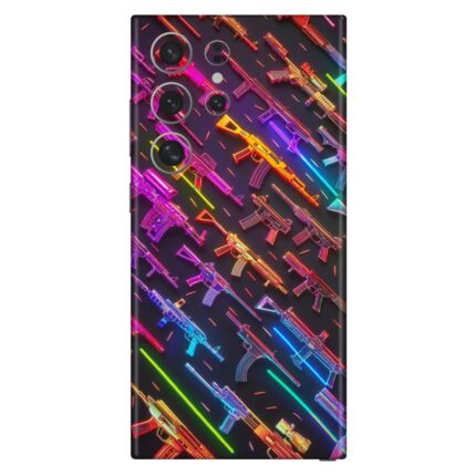 Series Of Neon Color Gun Mobile Skin