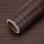 HOME13™ Wooden Wallpaper Peel and Stick Self Adheisve Removable Wood Grain Contact Paper Vinyl Decorative Wallpaper for Kitchen Desk Cabinets Shelf Drawers Liner (24 x 72 Inch, Dark Brown Wooden)
